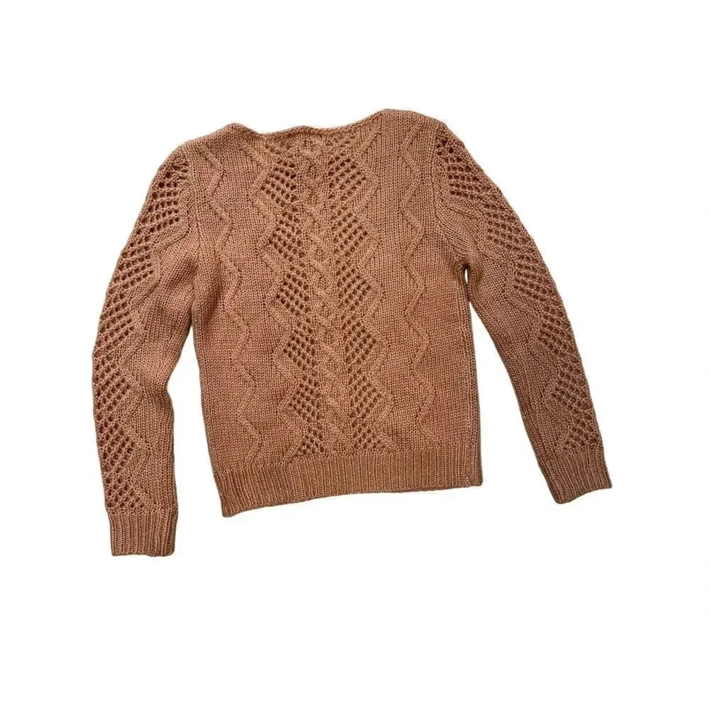Aqua Pearl Embellished Knit Sweater XS - Picture 2 of 4